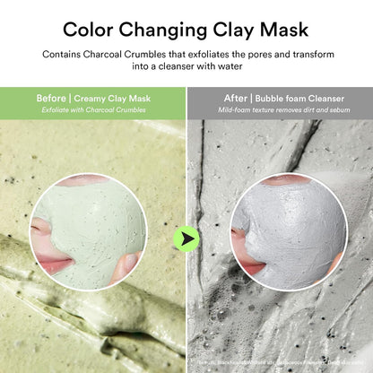 Skinwise™ Pore Clay Pack Cleanser - Heartleaf Charcoal Foam 120ML
