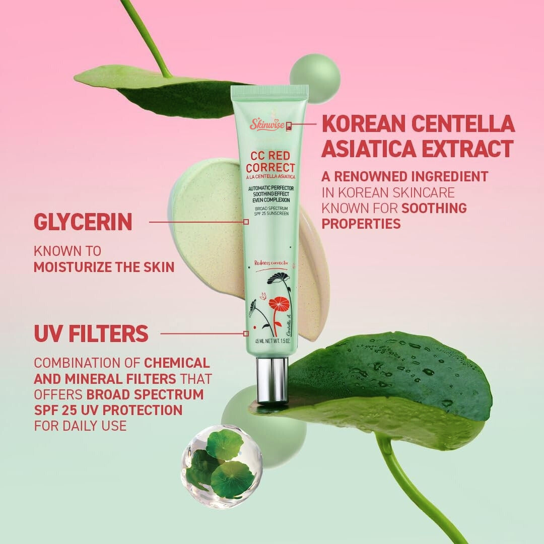 C C Red Correct SPF 25 Green Pigment Cream