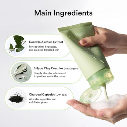 Skinwise™ Pore Clay Pack Cleanser - Heartleaf Charcoal Foam 120ML