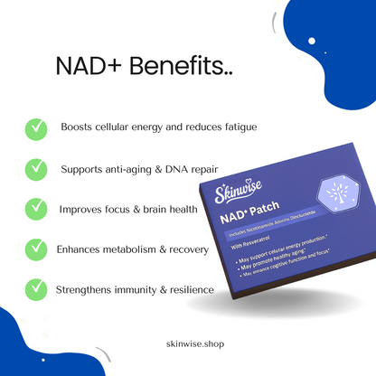 SKINWISE ™NAD+ TOPICAL PATCH 30-Day Supply.