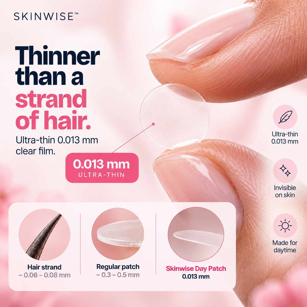 Skinwise™ Invisible Hydrocolloid Pimple Patches