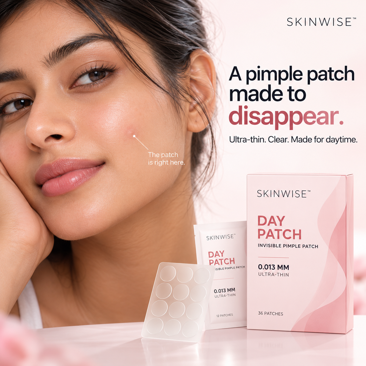 Skinwise™ Invisible Hydrocolloid Pimple Patches